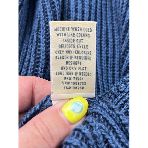 Women’s shade of blue zipper sweater - Picture 8 of 9